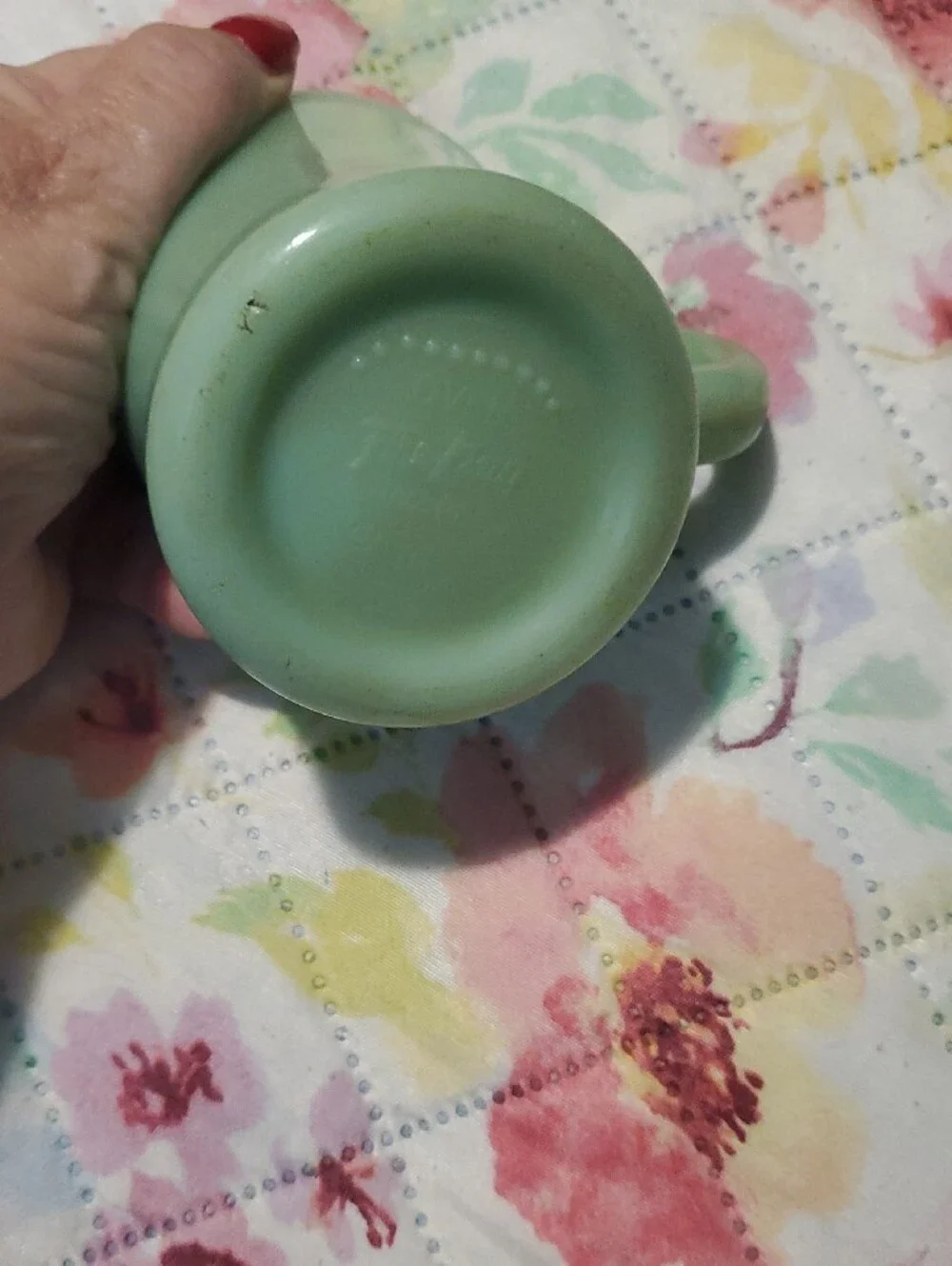 Fire King Jadeite Green Oven Ware Mug